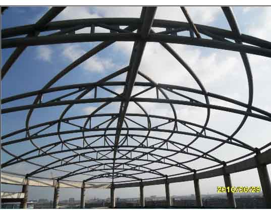 奉化中煤朔州宾馆管桁架工程